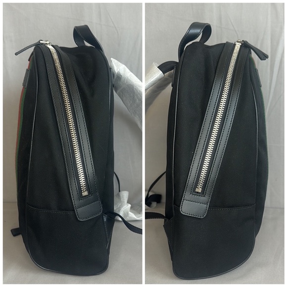 GUCCI Black Canvas Web Zip Techno Backpack - Picture 4 of 14